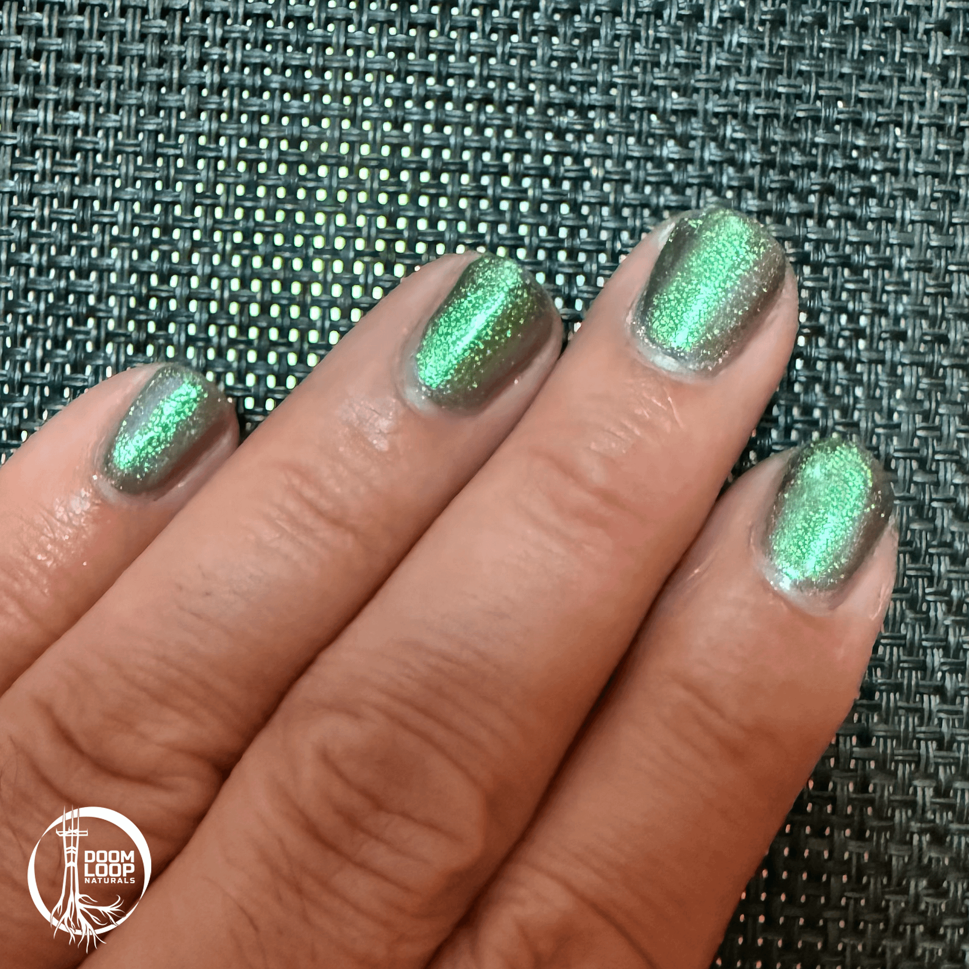 WORD VOMIT - Green Shimmer Silver Plum Shifty Nail Polish product image (10)