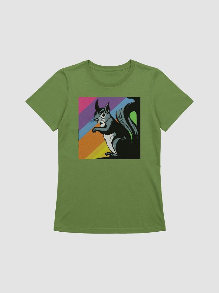 Whimsical Squirrel Stripes Women's T-Shirt product image (1)