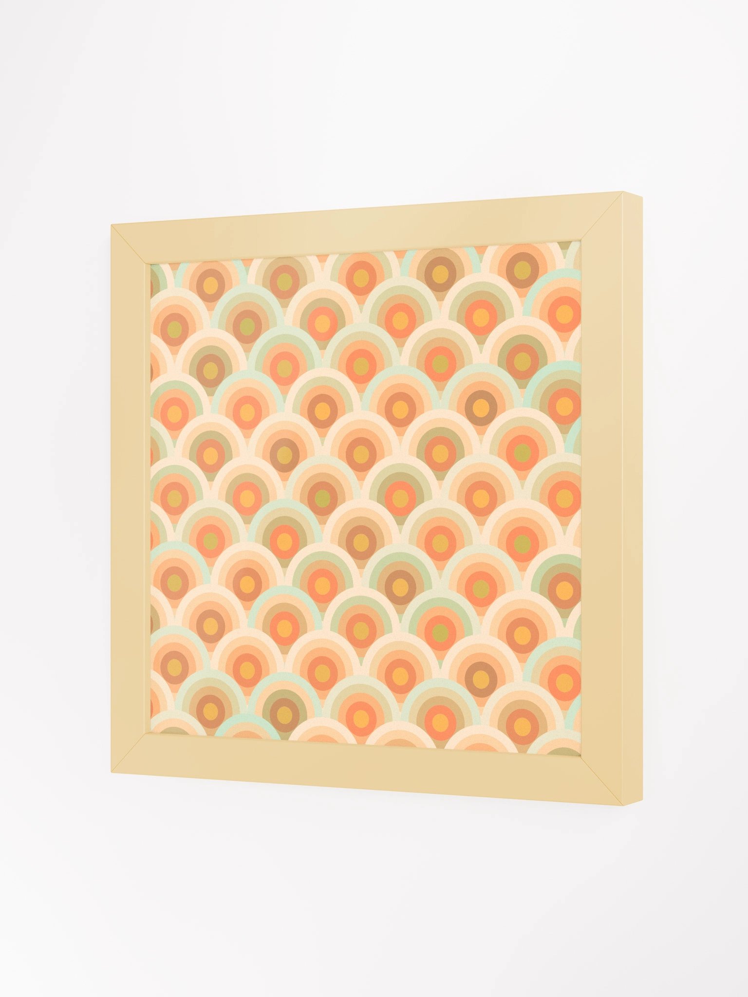 Retro-Inspired Overlapping Semicircle Art Print product image (2)