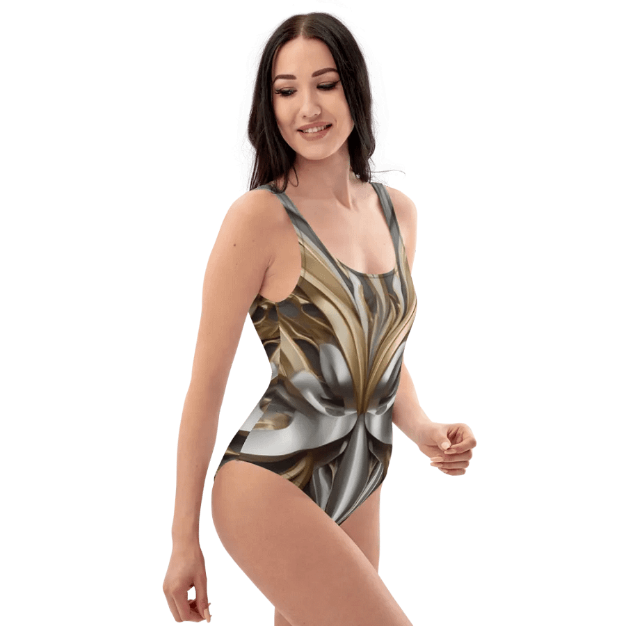 Abstract metallic swimming suit product image (6)