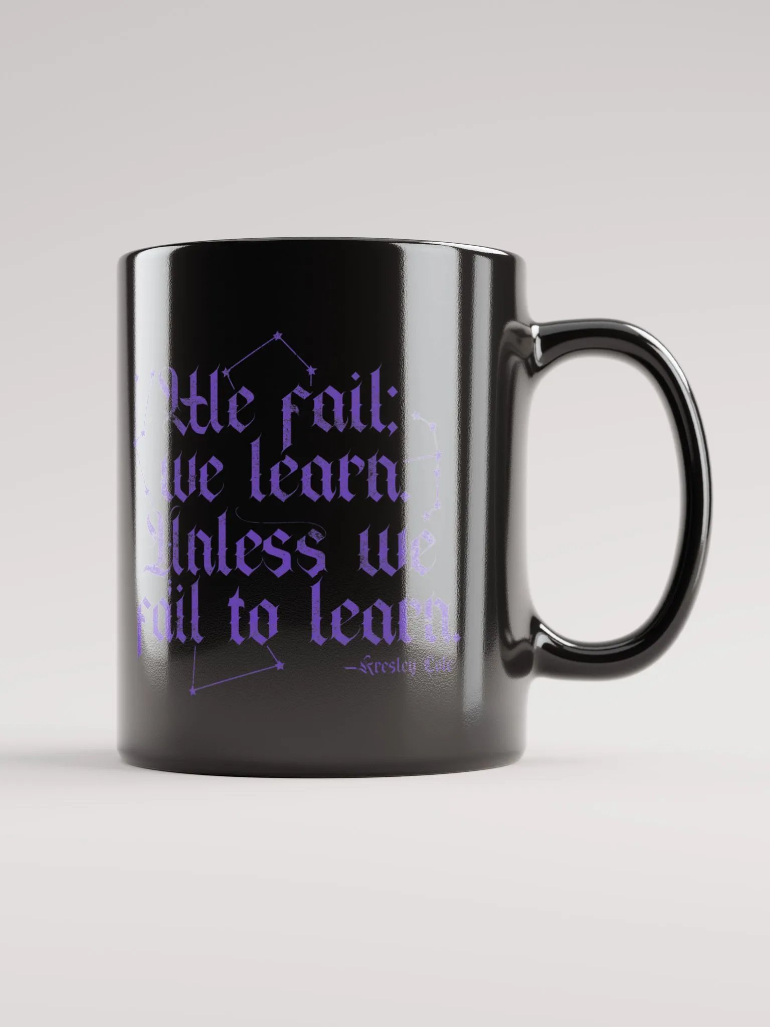 We Fail We Learn Black Mug product image (2)