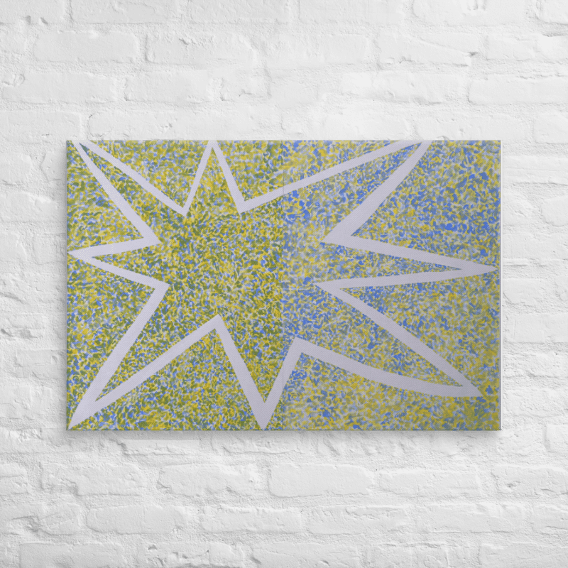 Yellow/Blue Blue/Yellow on Canvas (24" x 36") product image (2)