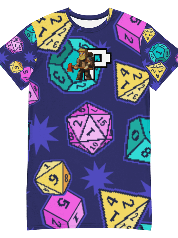 Patient PixelZ P Logo T-Shirt Dress (D20 Pixel Pop) product image (5)