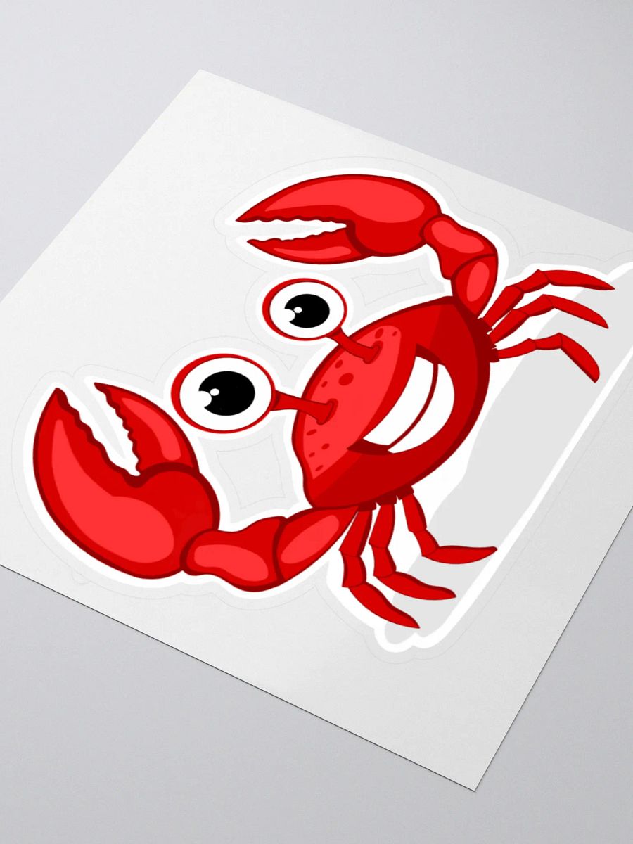 Cheerful Crab Kiss Cut Stickers product image (3)