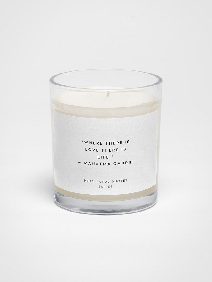Serenity Glow: Mahatma Gandhi Quote Soy Wax Candle product image (1)