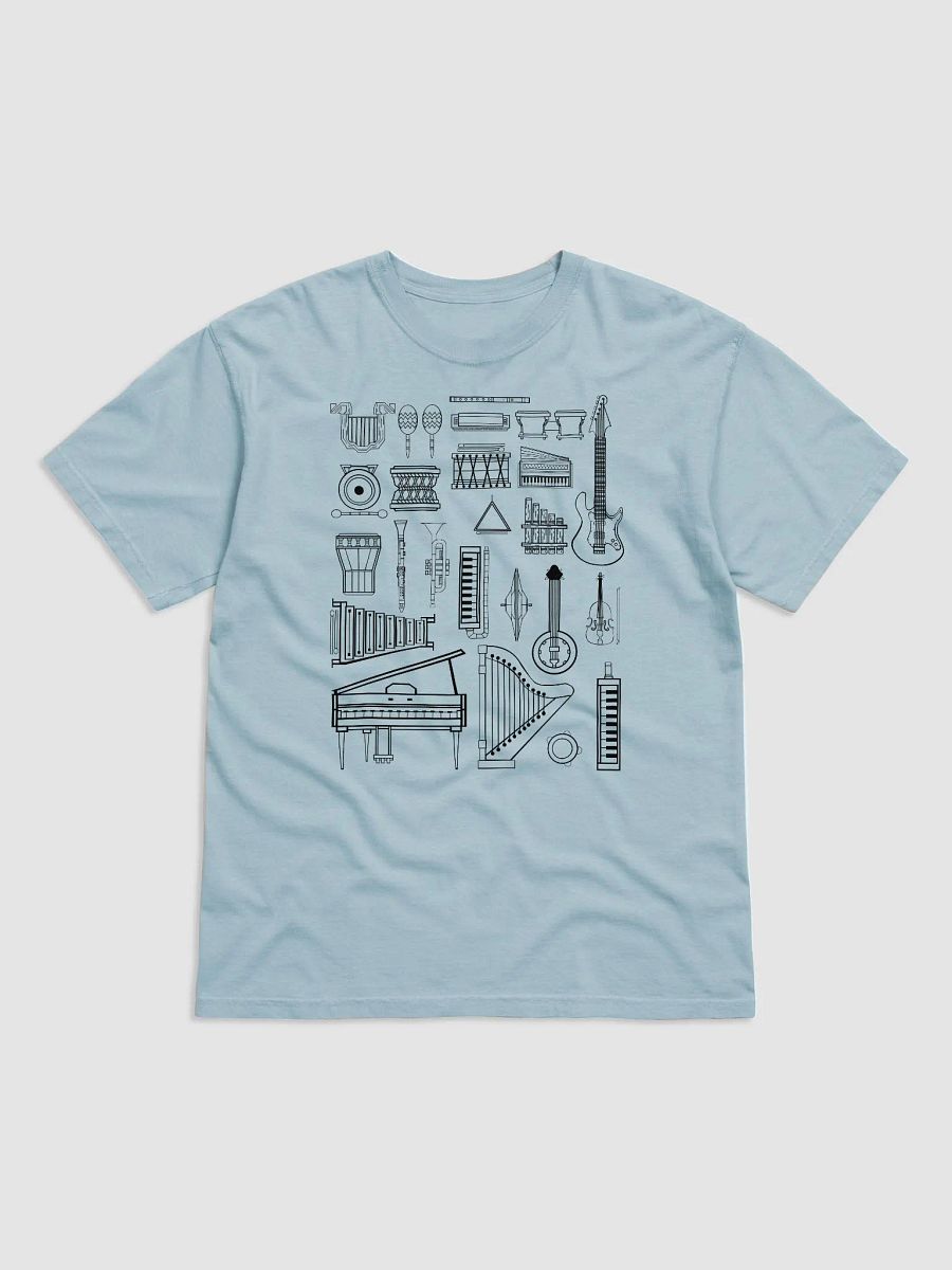 Vintage-Style Musical Instruments T-Shirt | Vintage-Style Shirt for Music Lovers and Musical Instruments Enthusiasts product image (7)