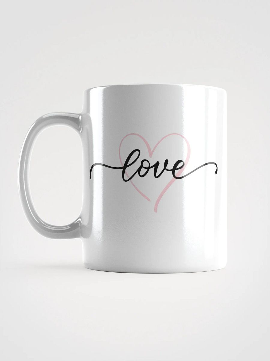 White Glossy Mug Love Heart product image (6)
