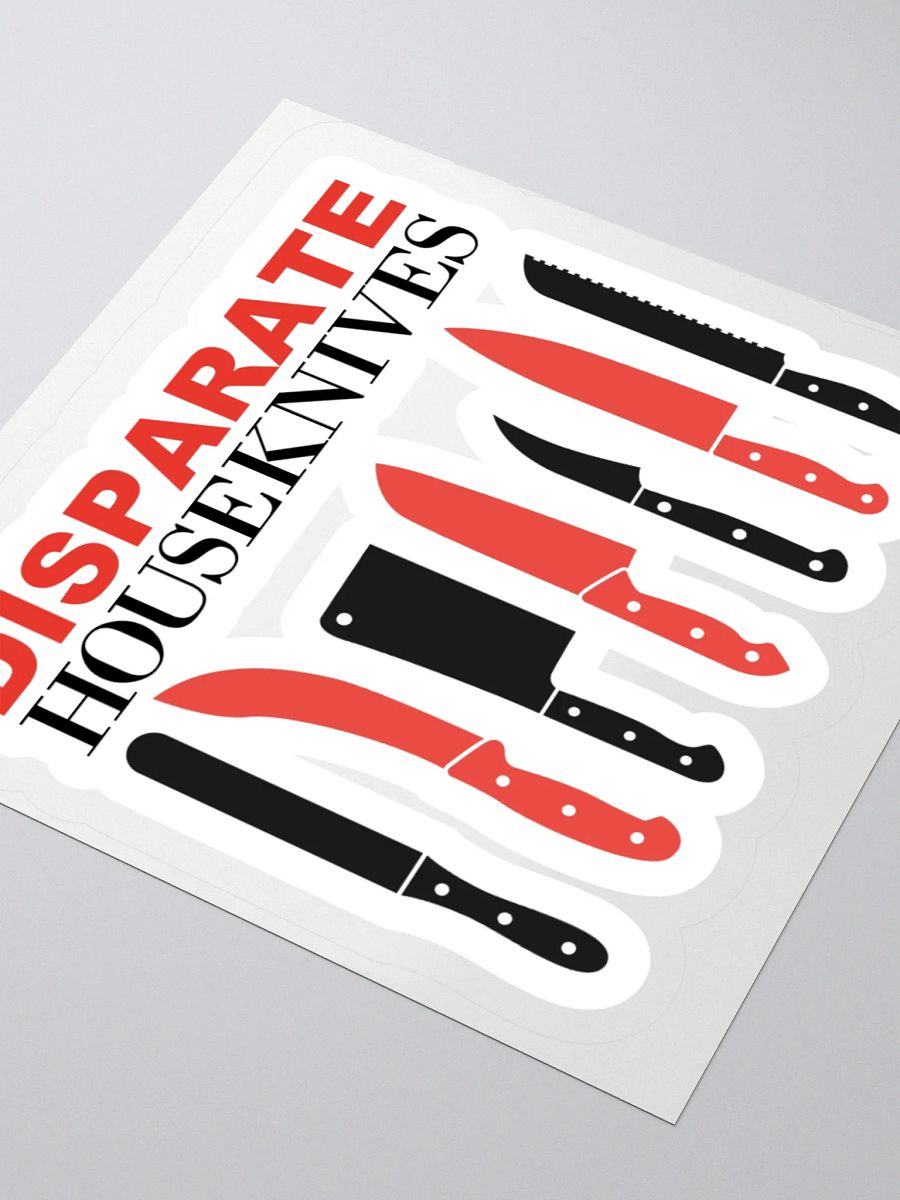 Disparate Houseknives Sticker product image (3)
