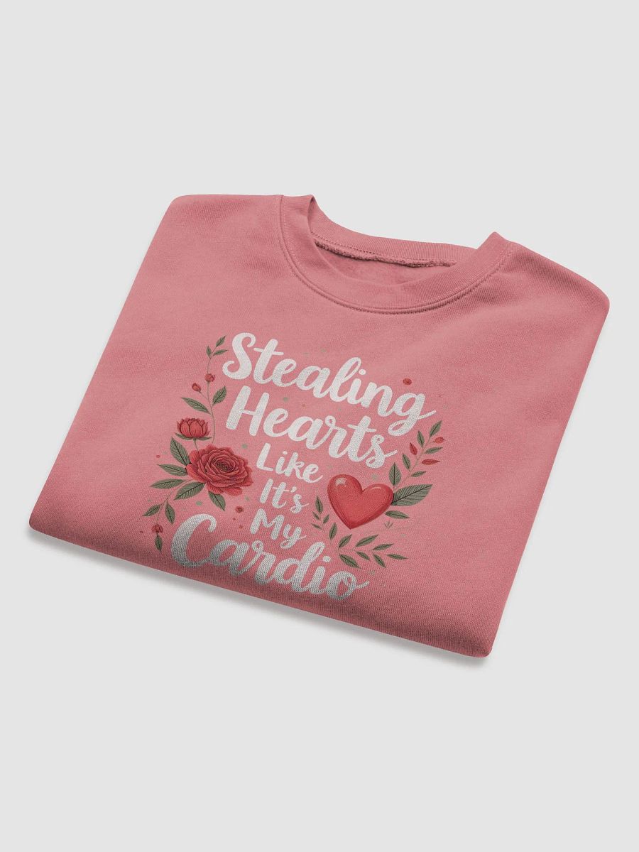 Stealing Hearts Like It's My Cardio' Valentine's Day Crop Sweatshirt product image (29)