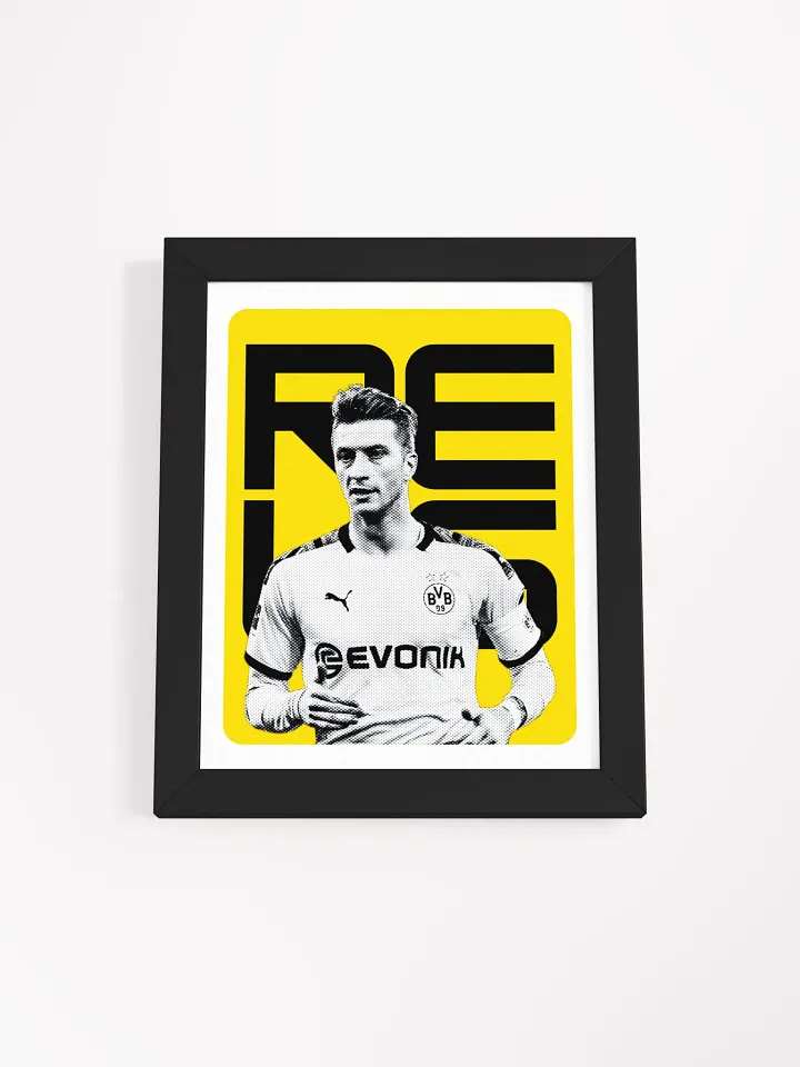 Marco Reus BW Borussia Dortmund Name Art Framed Print product image (1)