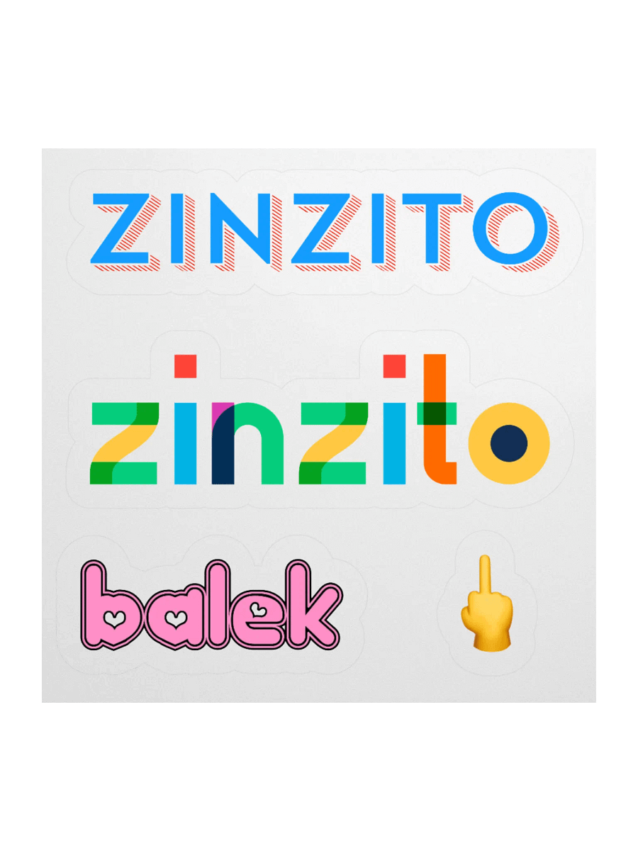 Zinzito balek • Middle Finger Edition Stickers Set product image (1)