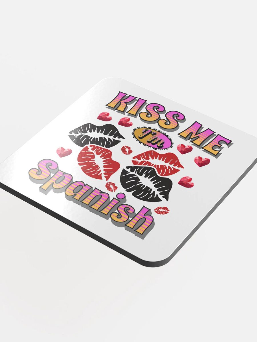 Kiss Me Im Spanish Cork Coaster Set product image (4)
