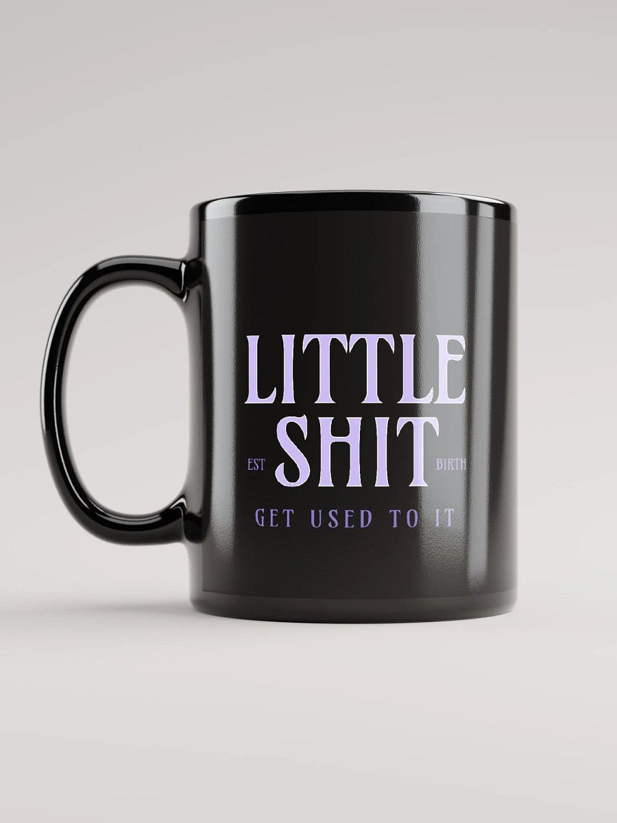 Little Shit Black Glossy Mug product image (1)