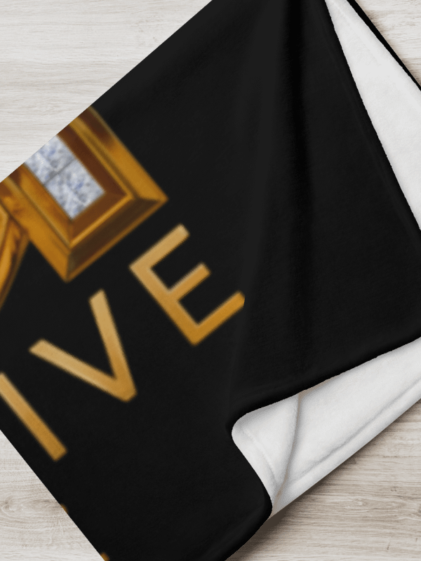 Lucrative Gold Diamonds Black Blanket product image (9)