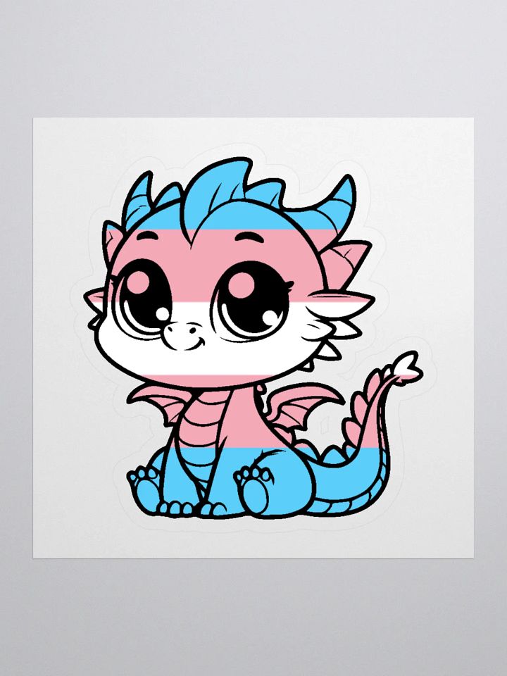 Transgender Pride Dragon Sticker product image (1)