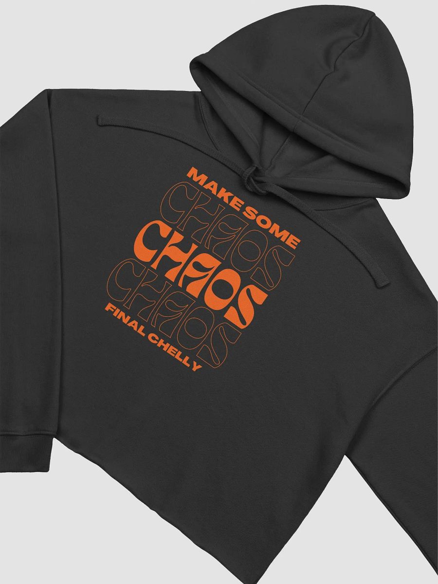 Make Some Chaos Womens Printed Crop Top Hoodie product image (3)