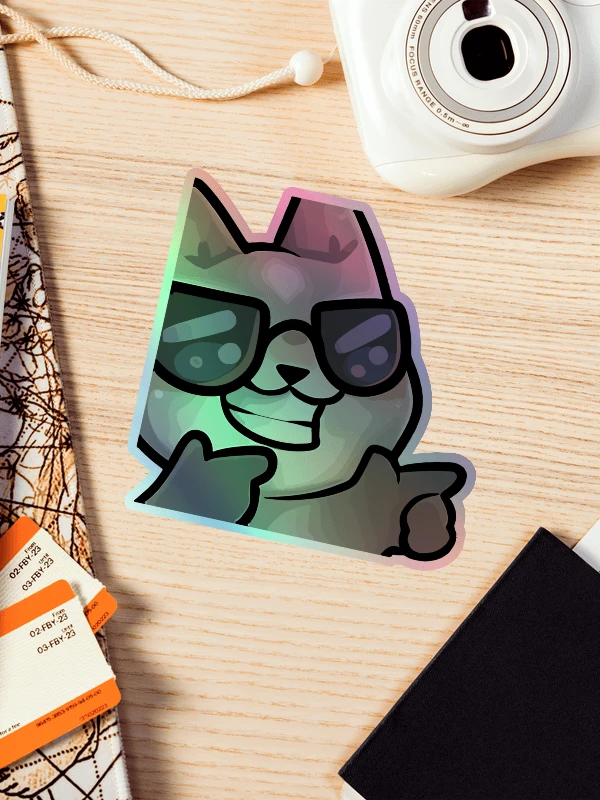 Ayy Emote Holographic Sticker product image (1)