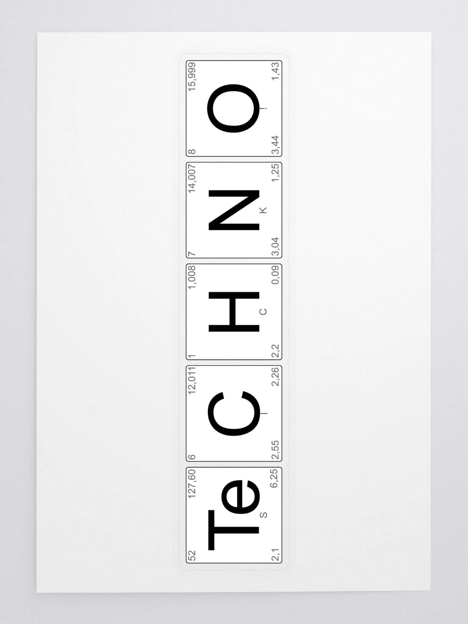 Techno Sticker product image (3)