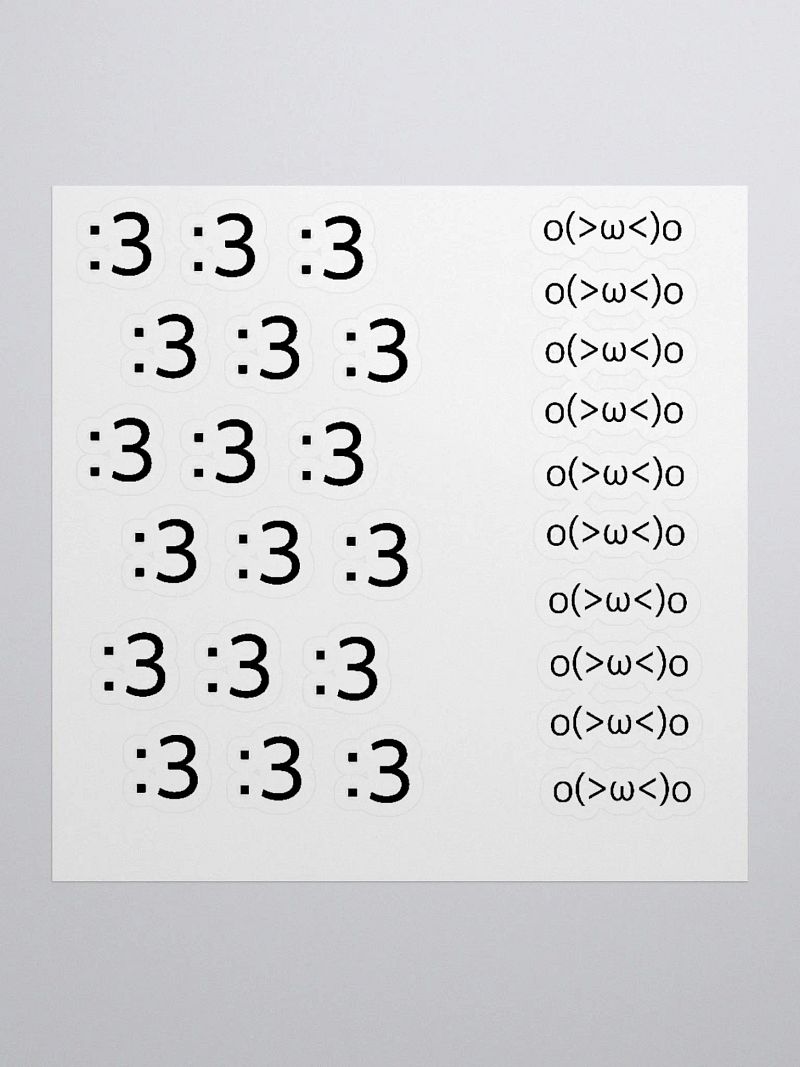 emoticon sticker pack (mini)