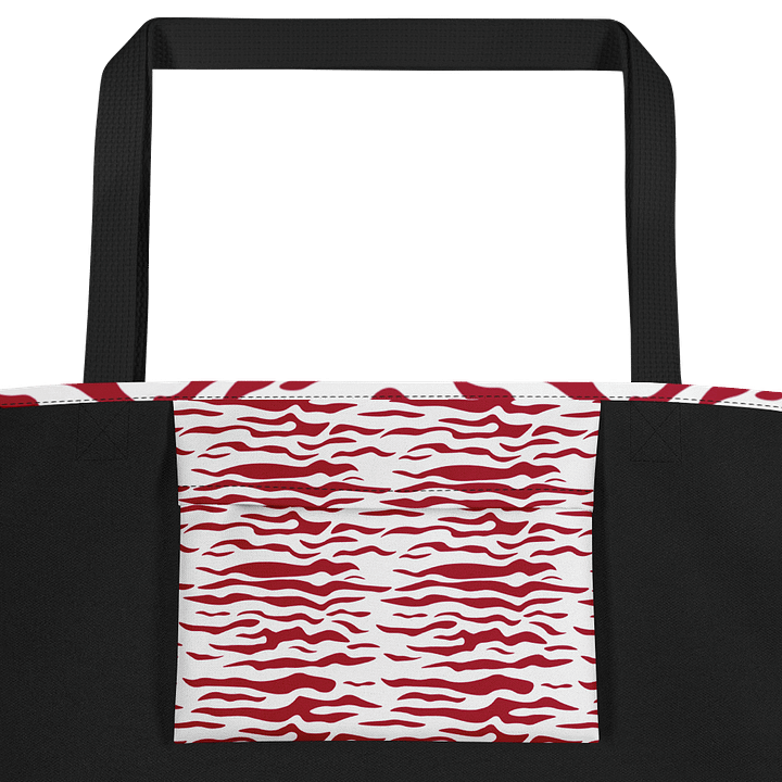 Symmetric Red Motif All-Over Tote Bag product image (2)