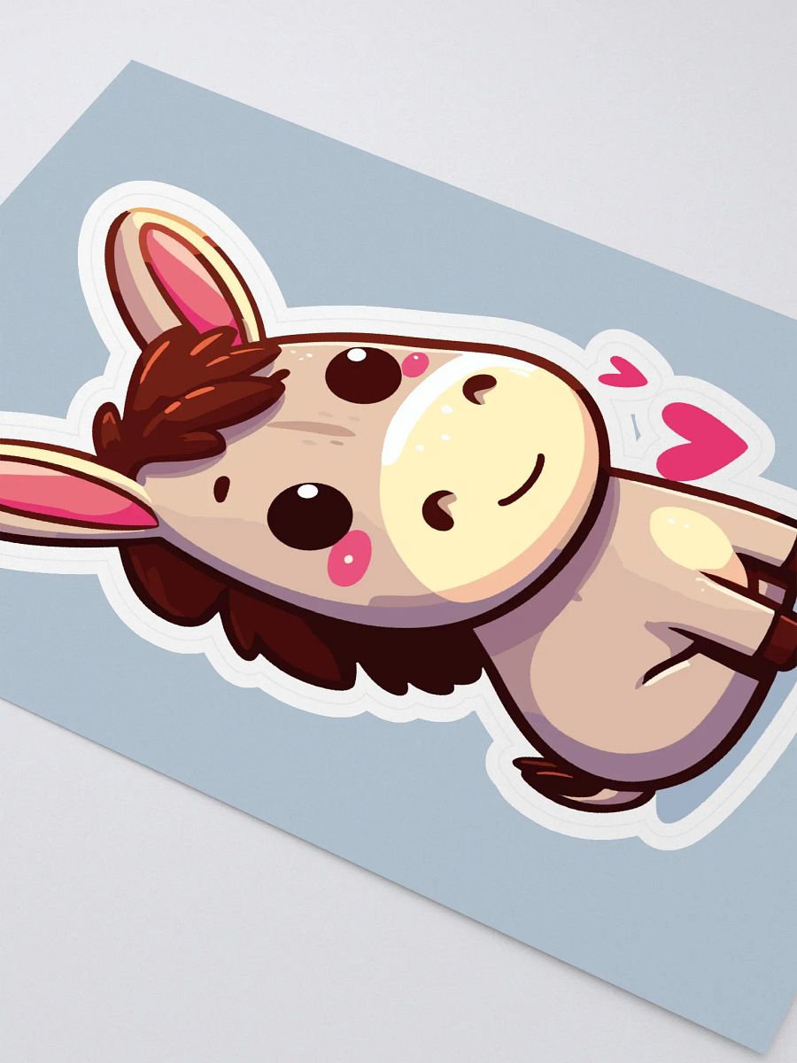 Affectionate Donkey Kiss Cut Sticker Sheet product image (2)