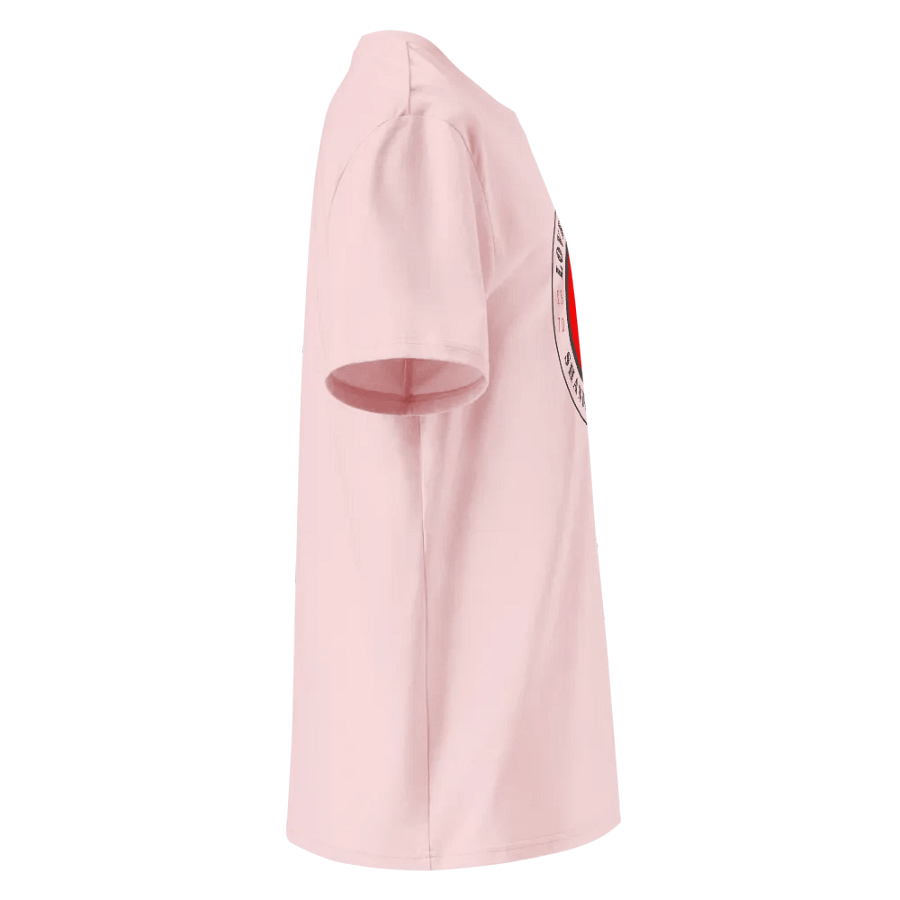 Love & Content Play Button Organic T-Shirt product image (28)