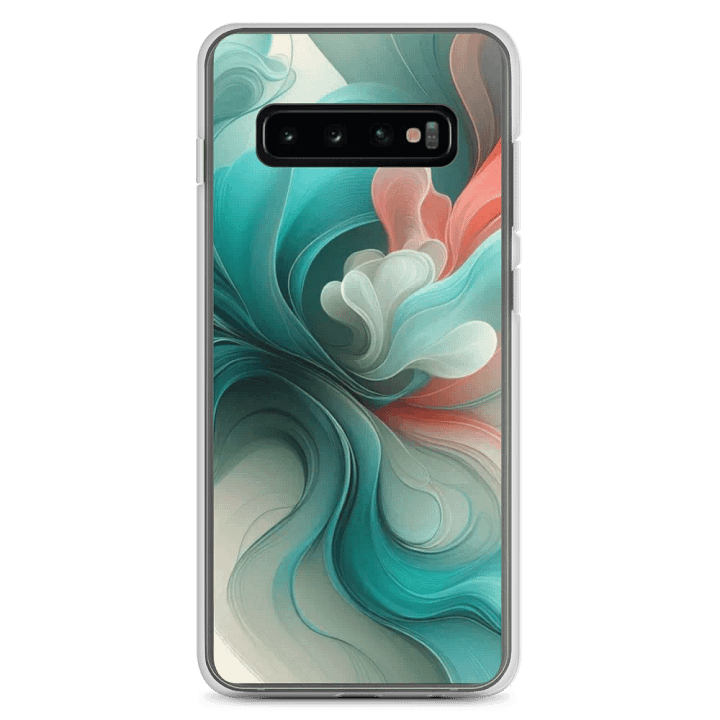 Fluidity Blue Samsung® Case | AI Design abstract fluid product image (2)