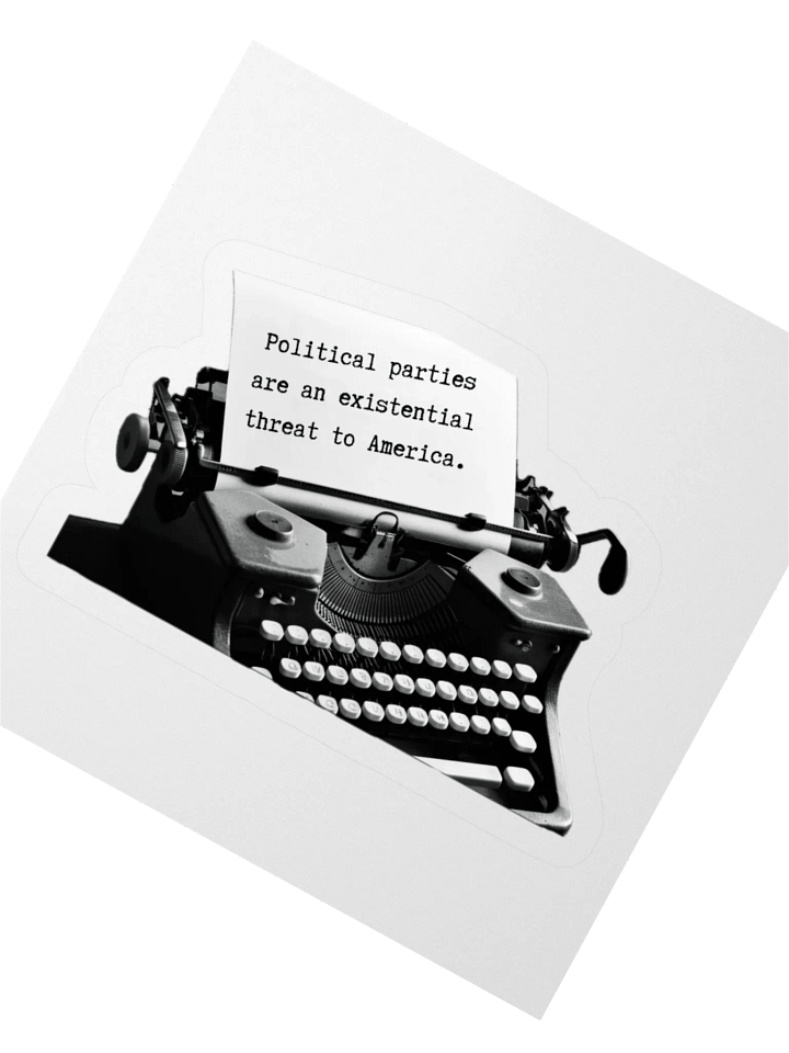 Existential ThreatTypewriter Sticker product image (6)