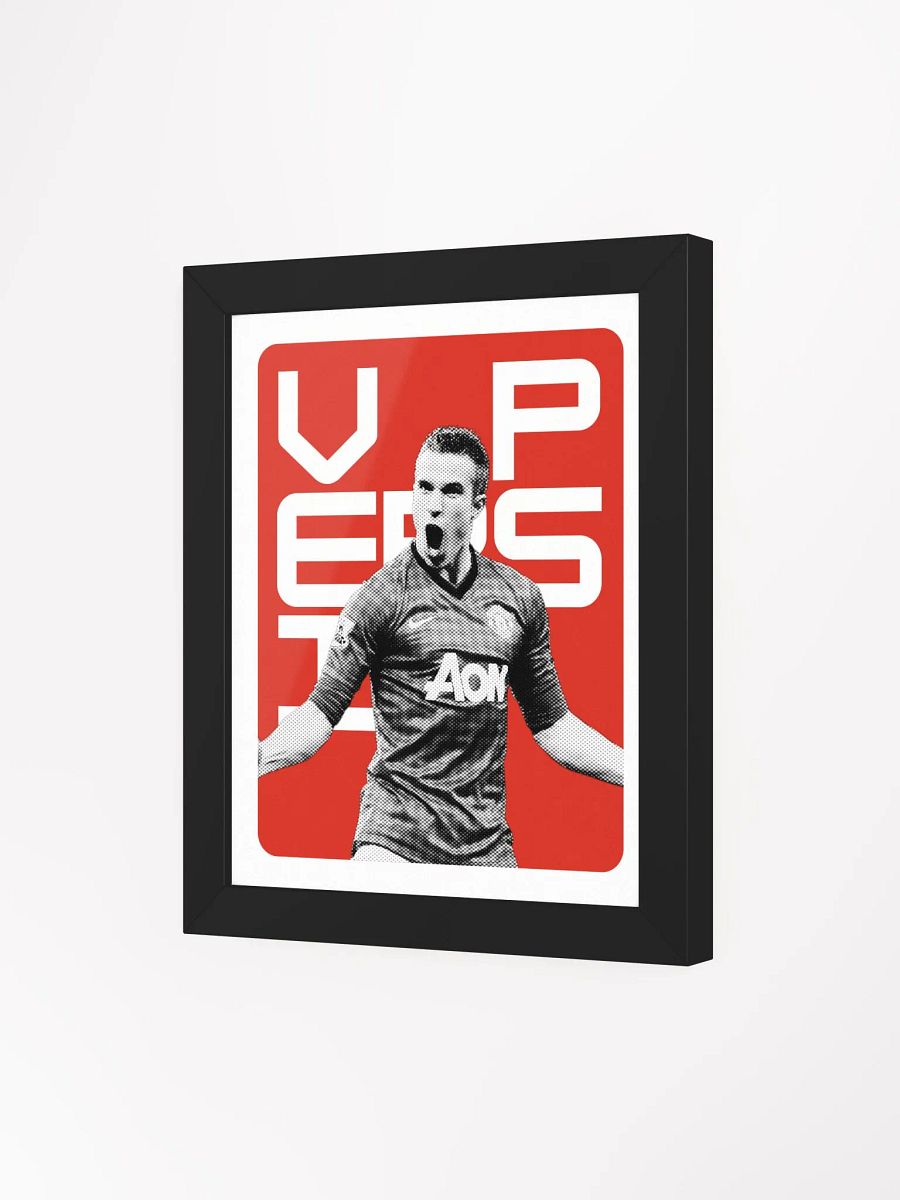 Robin van Persie BW Manchester United Name Art Framed Print product image (3)