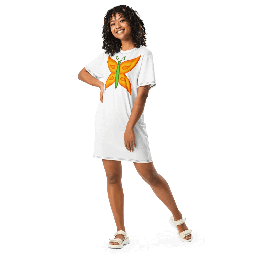 Alien Butterfly T-Shirt Dress product image (3)