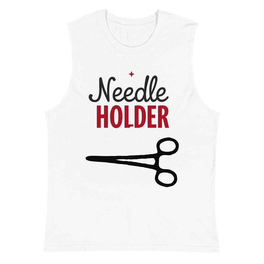 Stylized Needle Holder Muscle Tank product image (2)