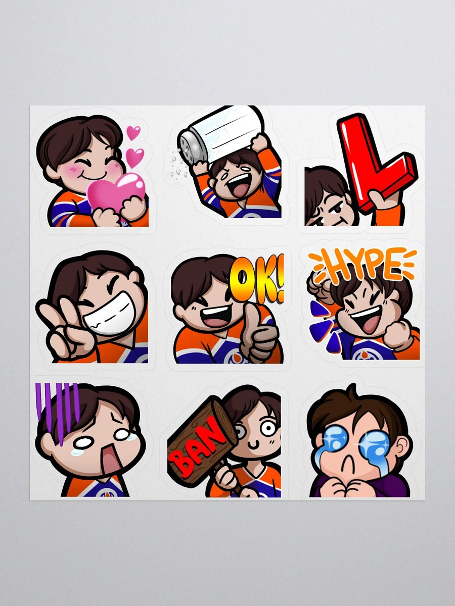 Emote Sticker Set product image (1)