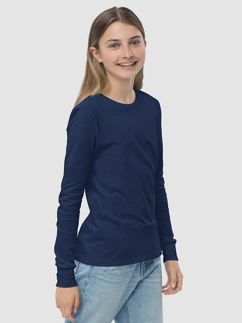 Photo showing Bella+Canvas Youth Long Sleeve T-Shirt