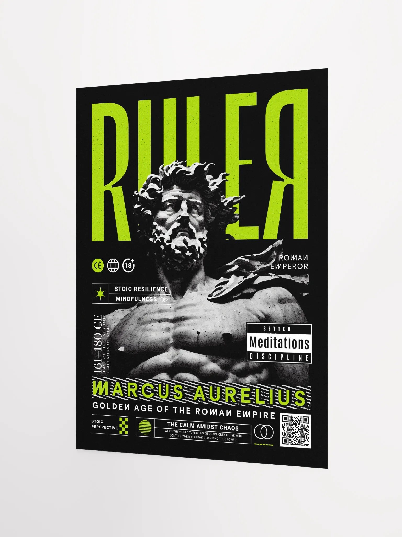 Ruler Marcus Aurelius Stoic Matte Paper Poster product image (3)