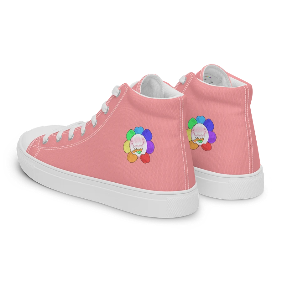 Pastel Red and White Flower Sneakers product image (4)