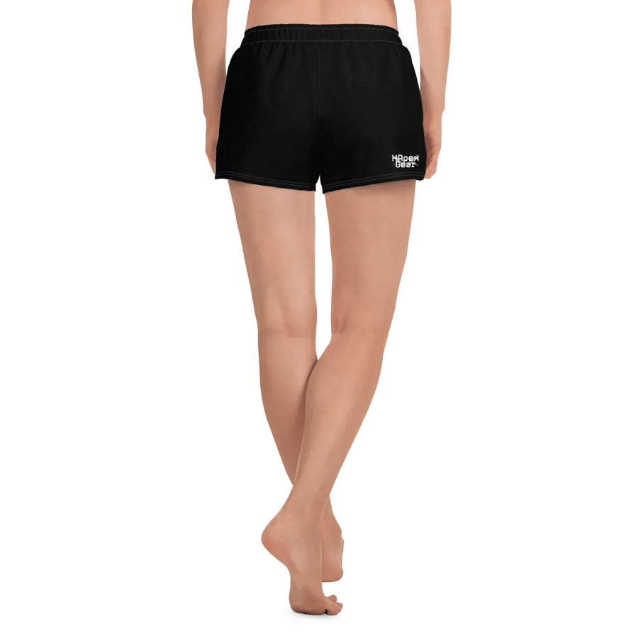 Unisex Athletic Shorts - Black - White HApex Gear White Logo product image (4)