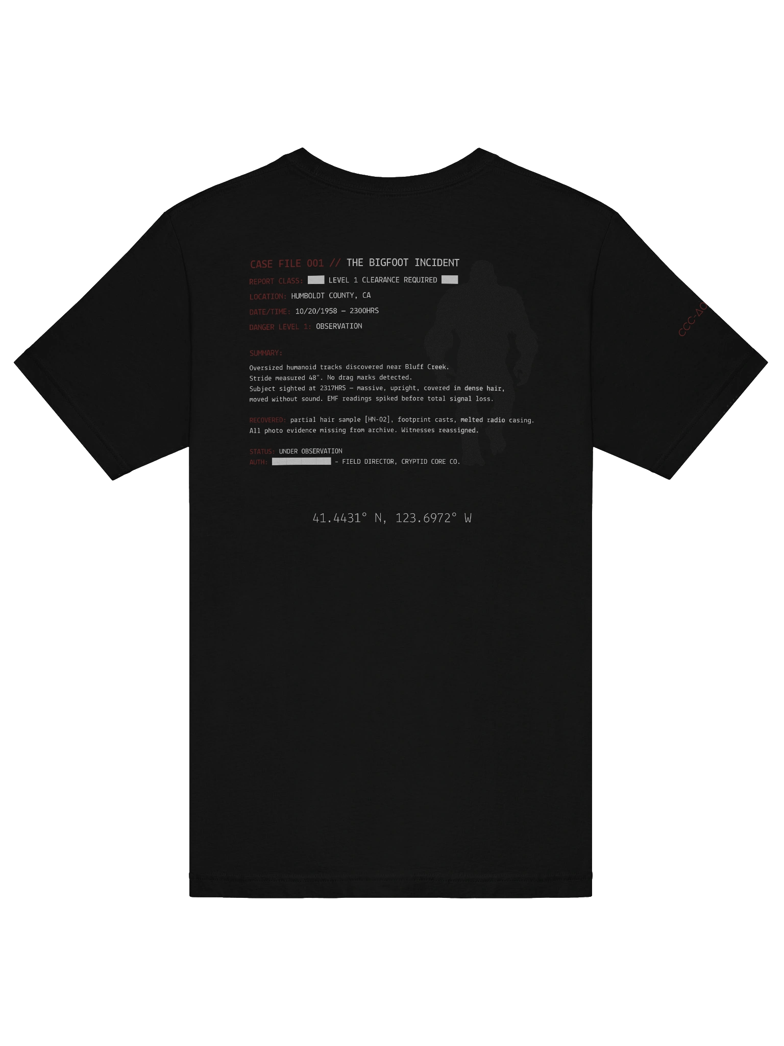 CASE FILE 001 // THE BIGFOOT INCIDENT product image (6)