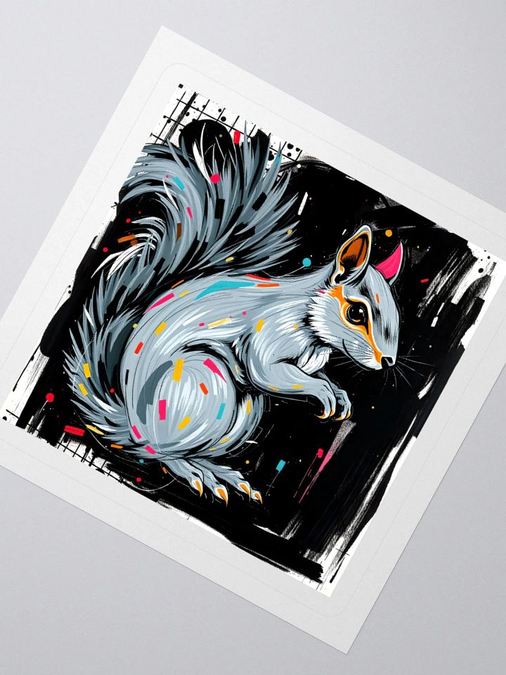 Vibrant Squirrel Kiss Cut Stickers product image (4)
