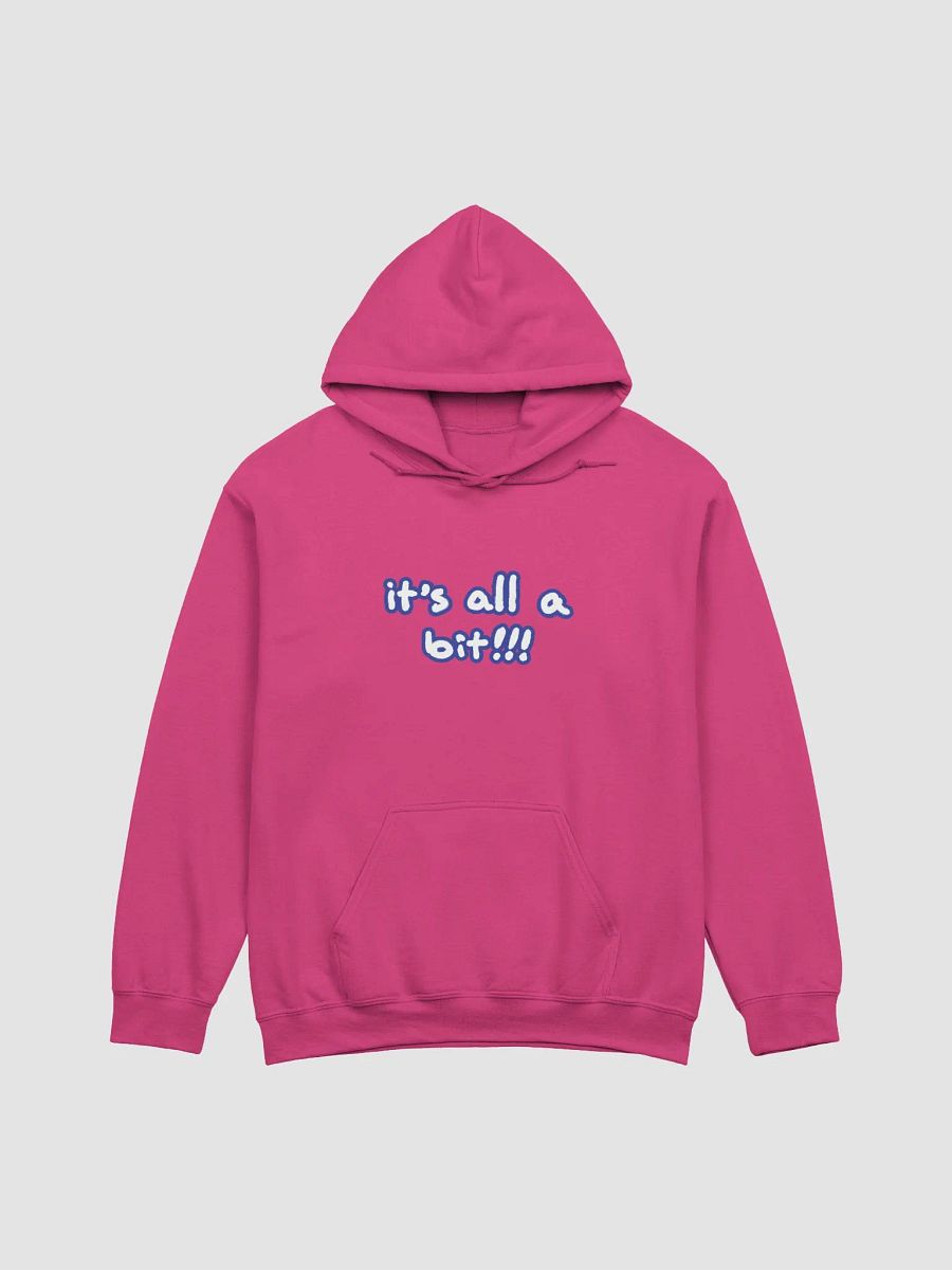 “It’s all a bit!!!” (lined design, #3E4B9D) classic hoodie product image (26)