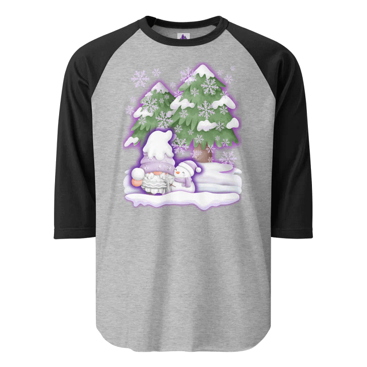 Whimsical Winter Gnome Raglan Tee product image (1)