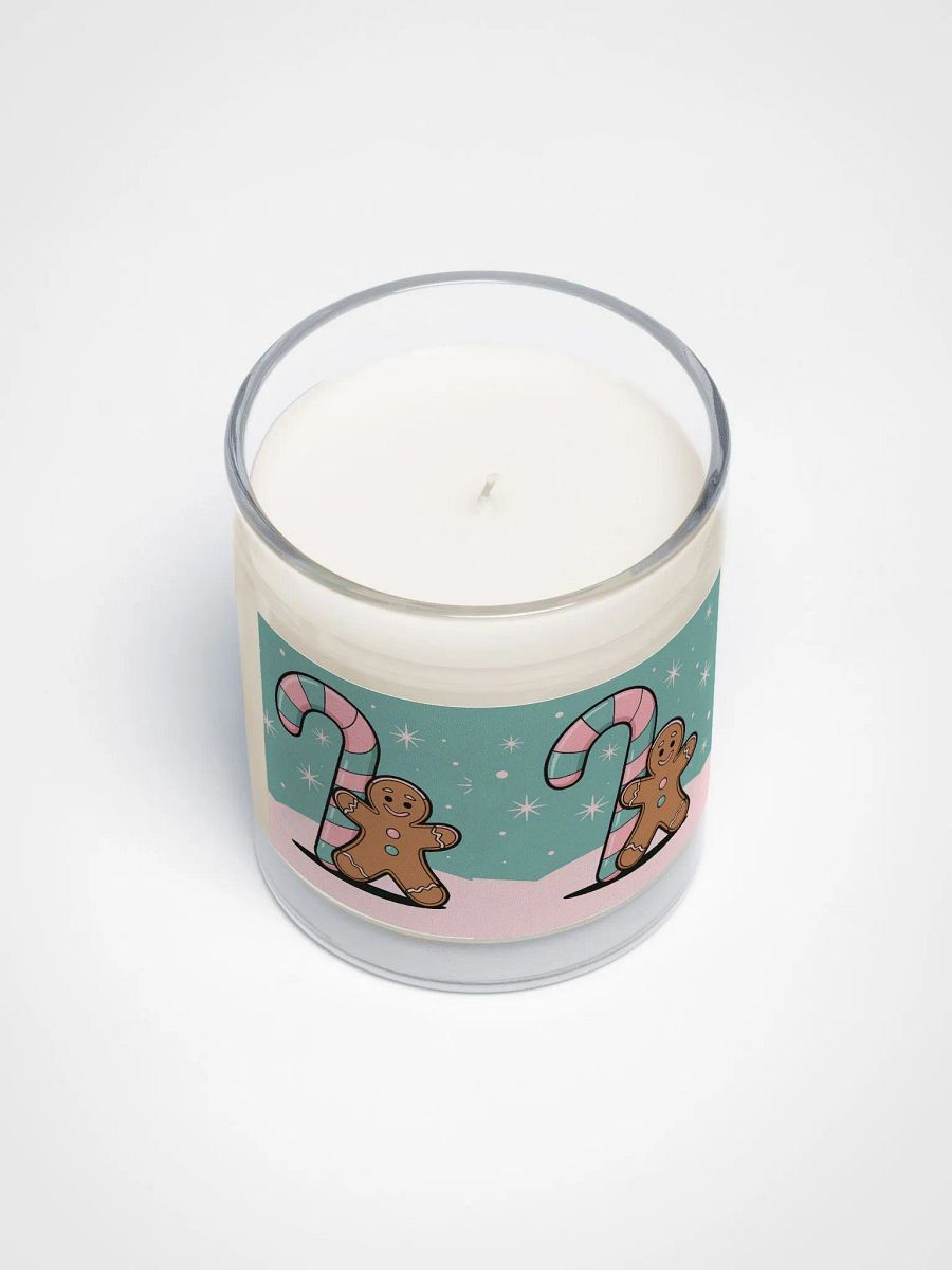 Festive Candy Cane and Gingerbread Man Soy Wax Candle product image (3)