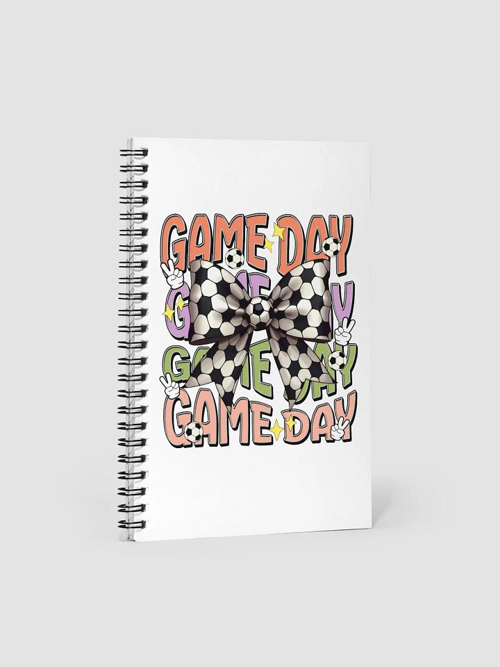 Game Day Bow Soccer Spiral Notebook product image (2)