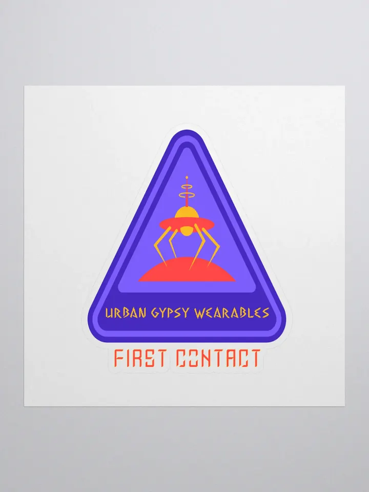 First Contact UFO Kiss Cut Sticker product image (1)