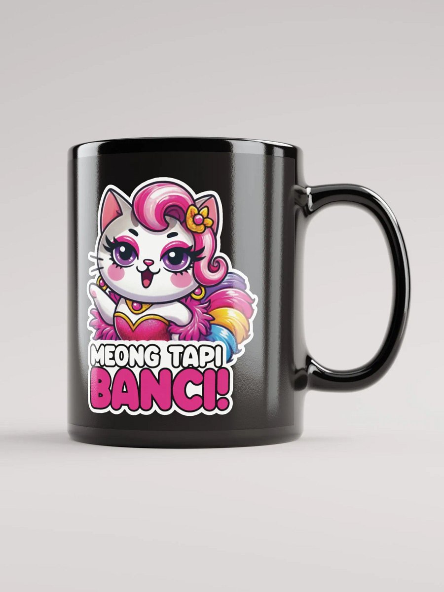 Meong Tapi Banci! Black Glossy Mug product image (1)