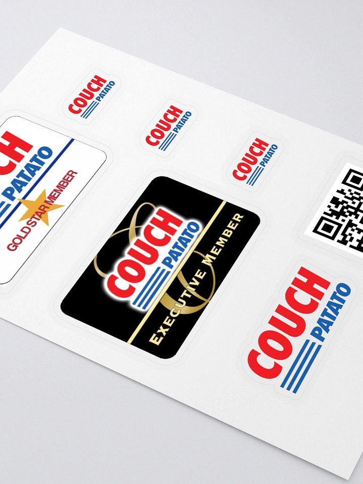 Couch Potato Club Sticker Sheet product image (2)