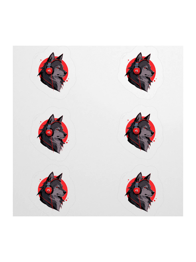 Wolf Beats Vinyl Stickers