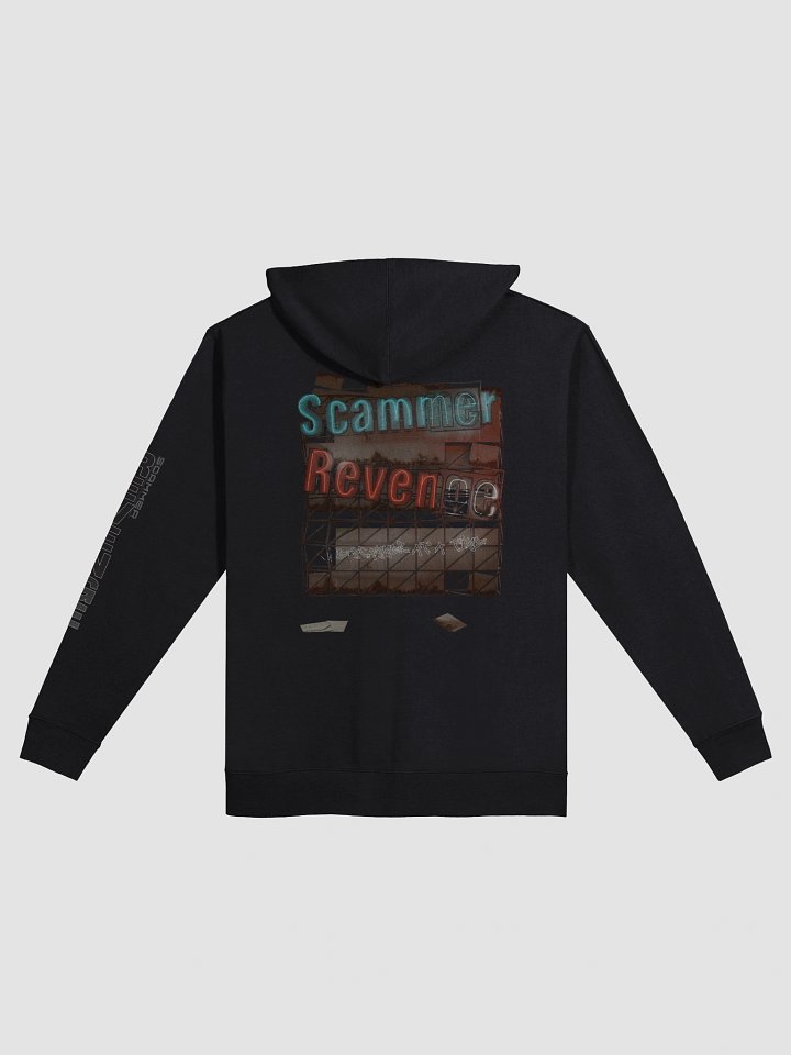 Scammer Revenge Zip-Up Hoodie with Billboard-Style Logo product image (2)