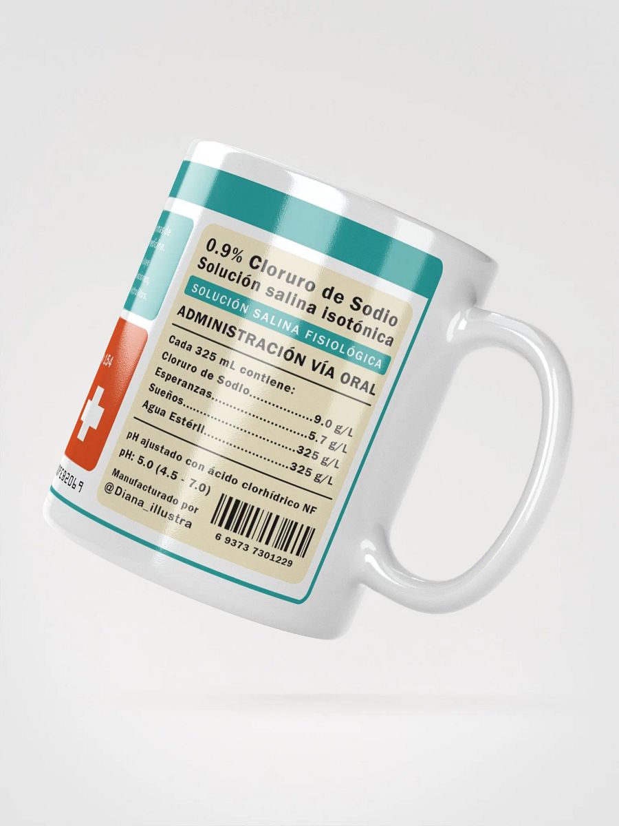 "Lágrimas de estudiante de medicina" (SPANISH) Ceramic mug product image (6)