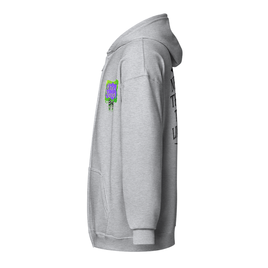 [UM Designs] Never Trust The Living [black] - Unisex Graphic Zip Hoodie product image (3)