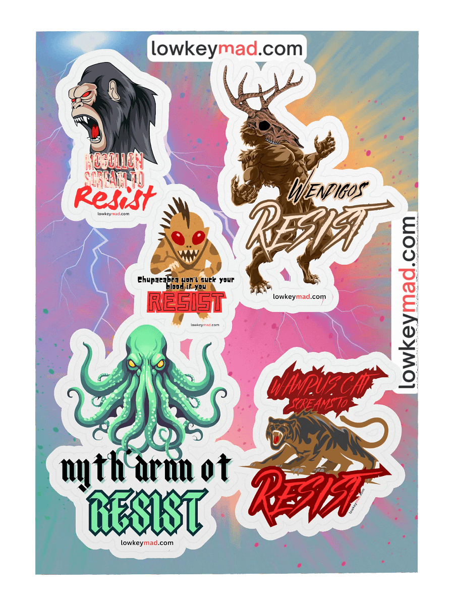 Even We Cryptids RESIST Sticker Sheet product image (3)